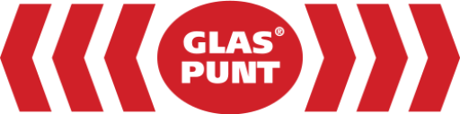 Het logo van Glaspunt B.V., uw glaszetter voor in Roosendaal